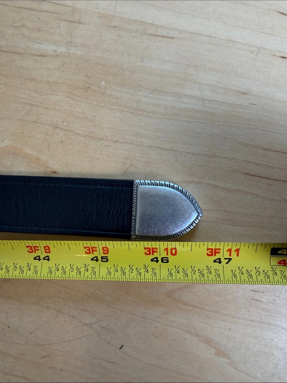 Mens NWT Madewell western black leather belt